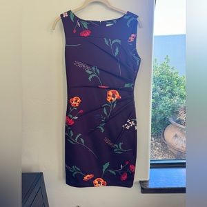 Calvin Klein scuba floral dress